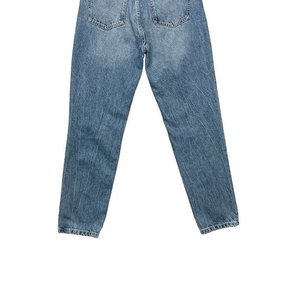 Zara Jeans Women's Size 4 Blue Light Wash High Rise Distressed Denim Jeans - Picture 7 of 10